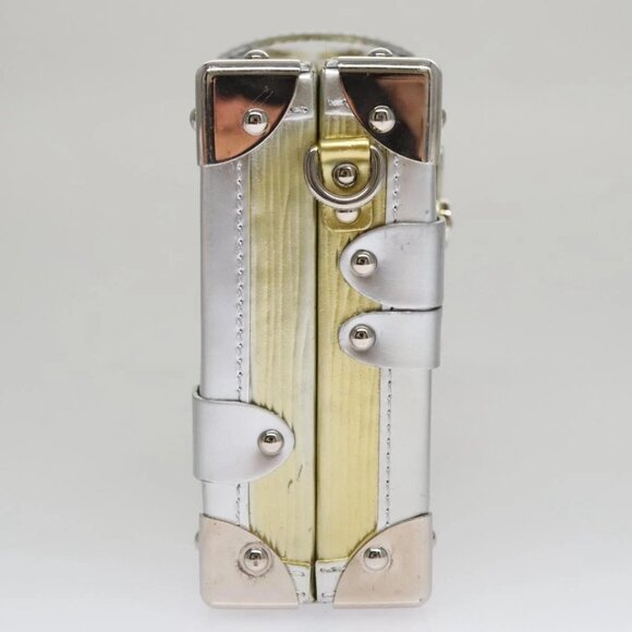 LOUIS VUITTON Epi Metallic Petite Mar Bag Silver Gold M54652 LV Auth 108234 - Picture 4 of 16